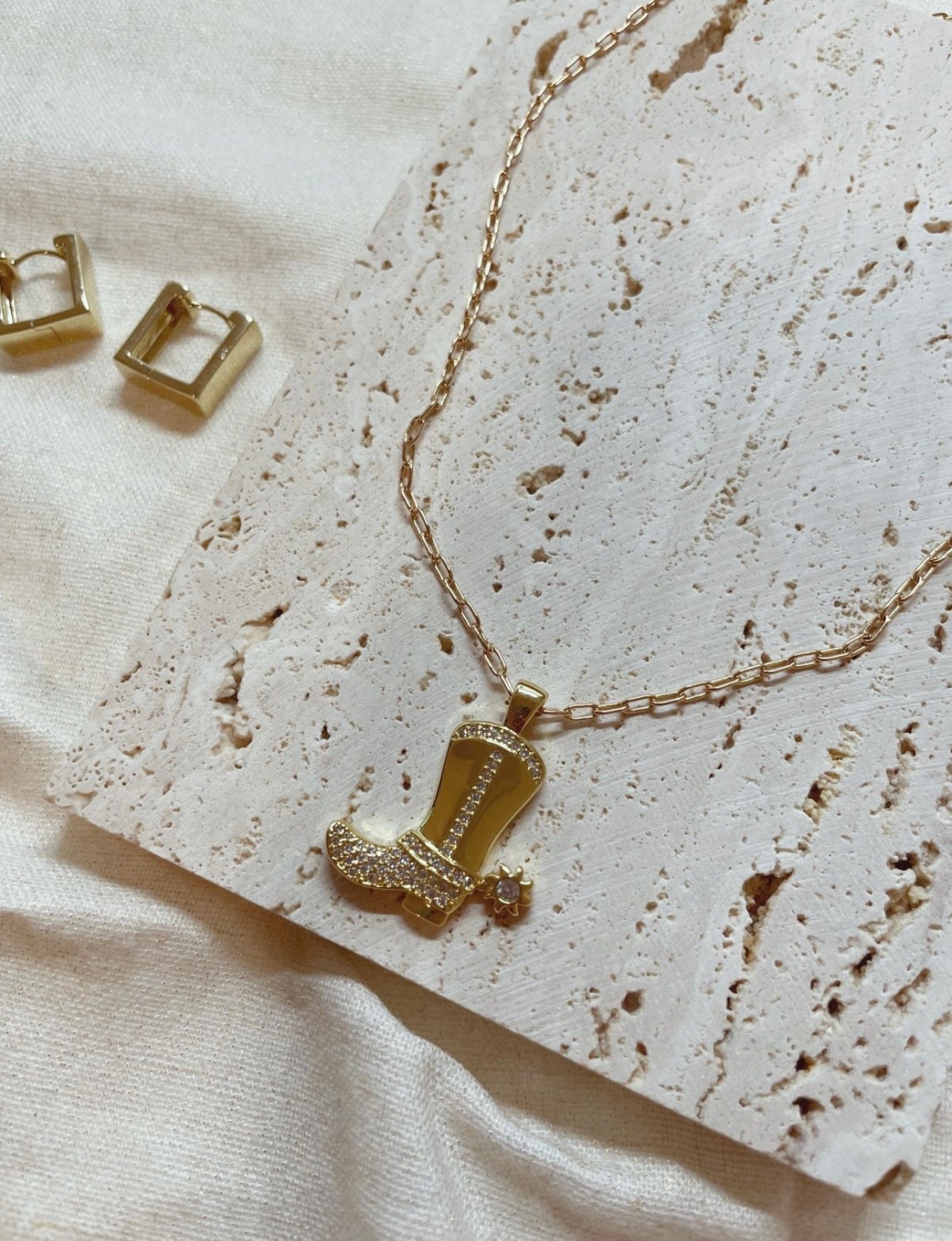 Cowgirl Boots Necklace