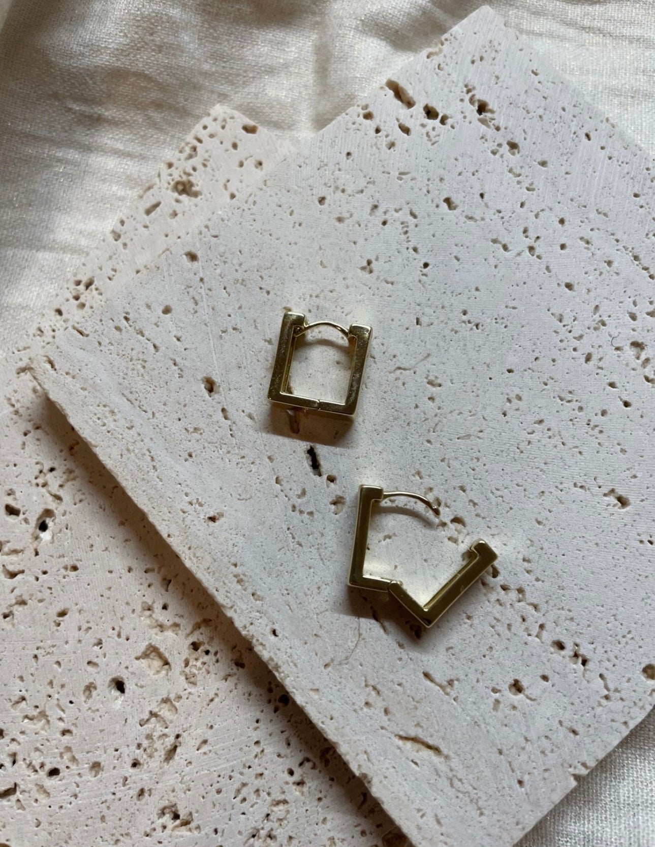 Day In The Life Square Hoop Earrings