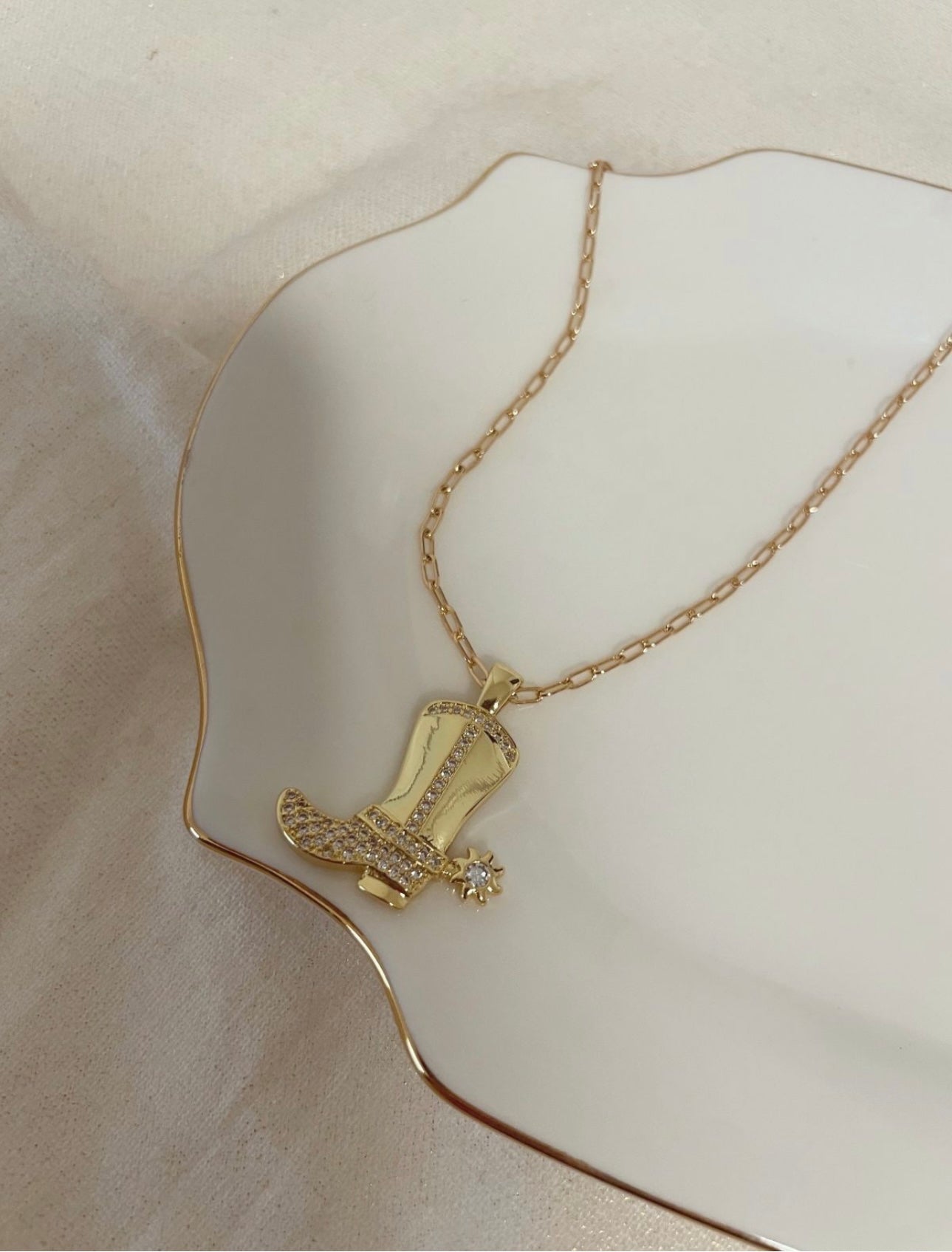 Cowgirl Boots Necklace