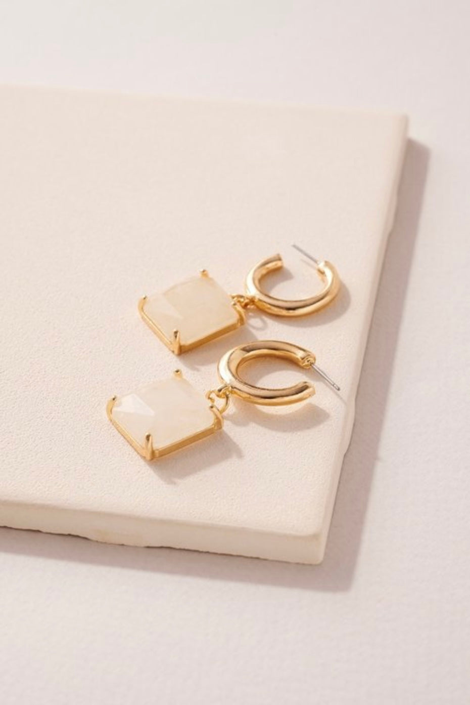 Elegant Natural Stone Earrings