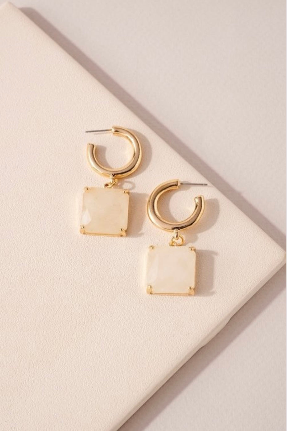 Elegant Natural Stone Earrings