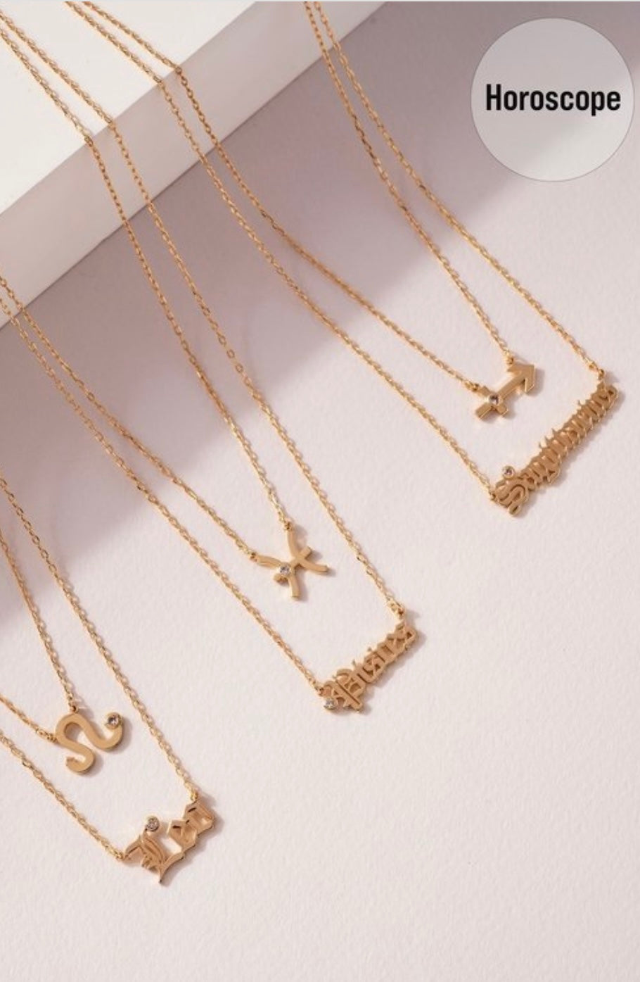 Layered Zodiac Babe Necklace
